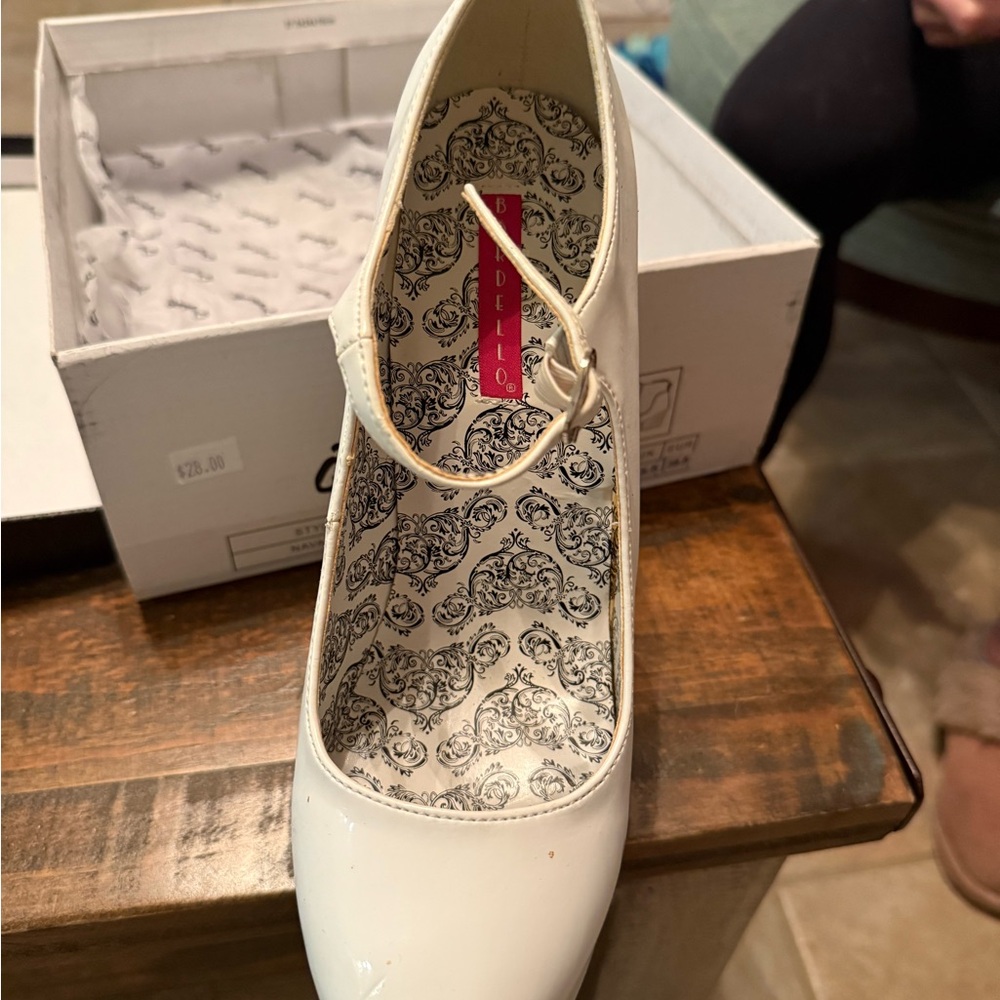 Bordello White Heels for Women
